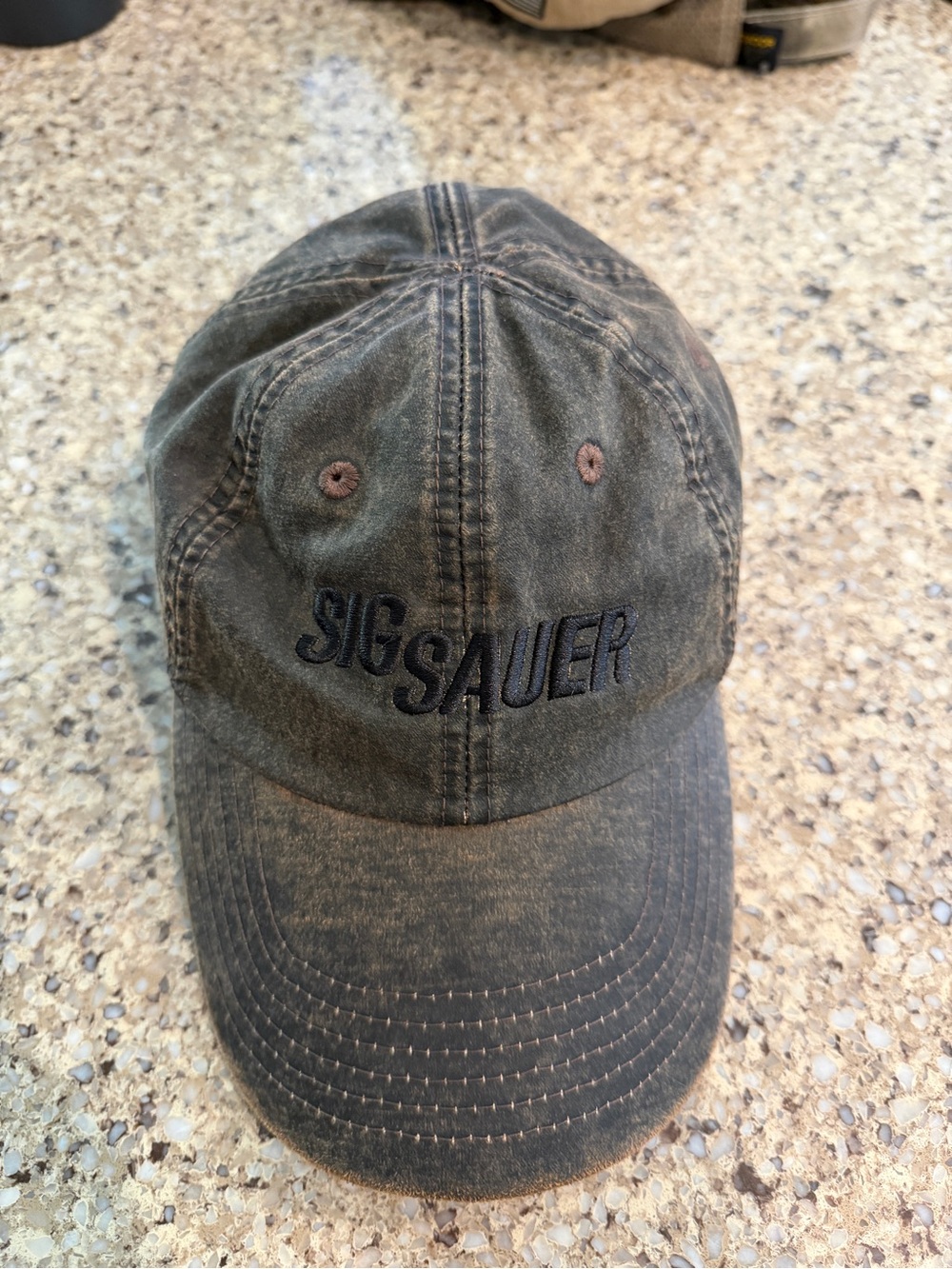 Sig Sauer Faux Leather Baseball Cap